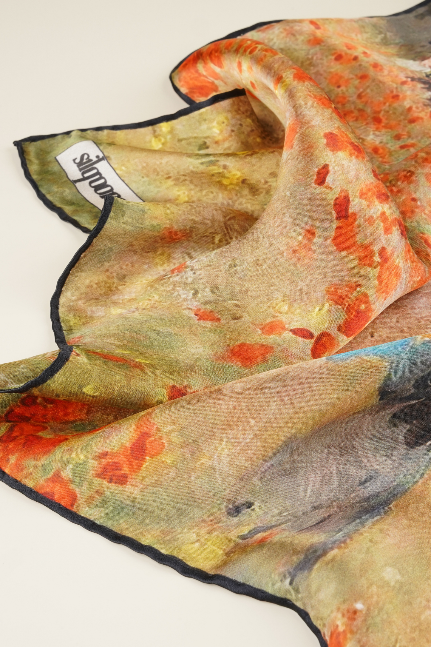 İpek Bandana Fular Art Collection-Claude Monet (Gelincikler)