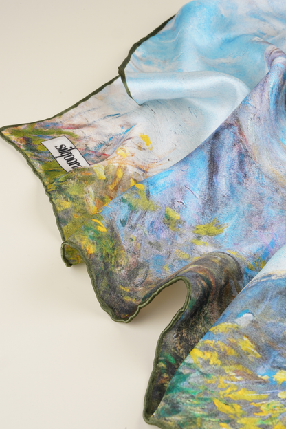 İpek Bandana Fular Art Collection - Monet (Japon Köprüsü)