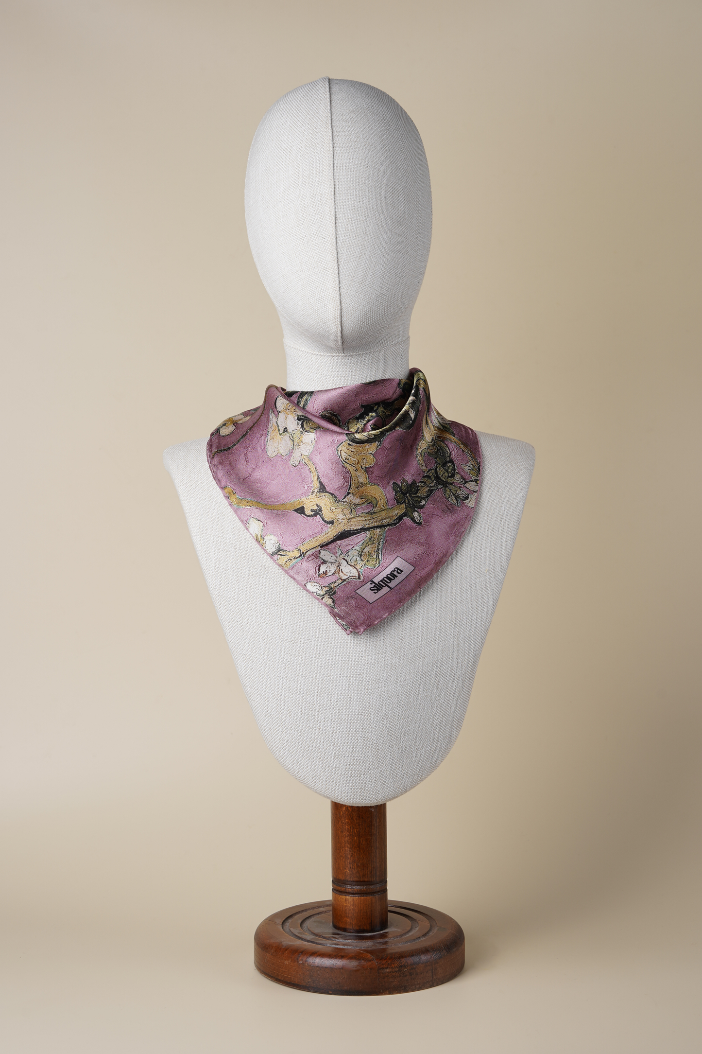 İpek Bandana Fular Art Collection- Vincent Van Gogh(Badem Ağacı ROSE)