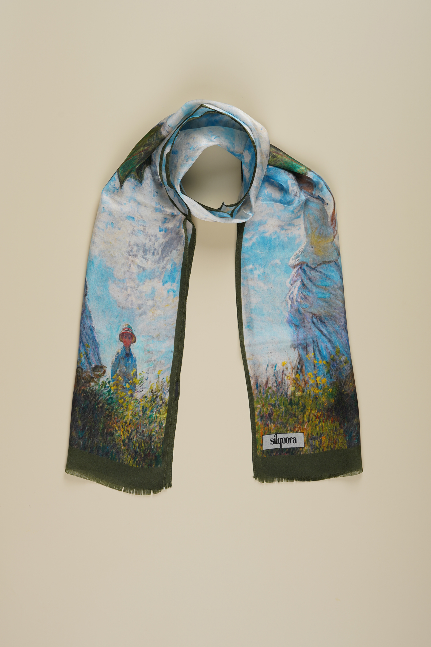 İpek Şal Fular Art Collection-Monet (Japon Köprüsü)