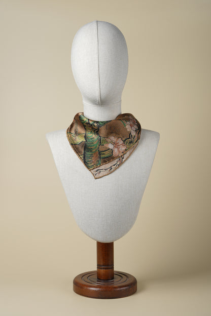 İpek Bandana Fular Art Collection- Vincent Van Gogh(Badem Ağacı Almond)