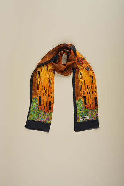 İpek Şal Fular Art Collection-Gustav Klimt (The Kiss)