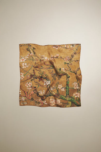 İpek Bandana Fular Art Collection- Vincent Van Gogh(Badem Ağacı Almond)