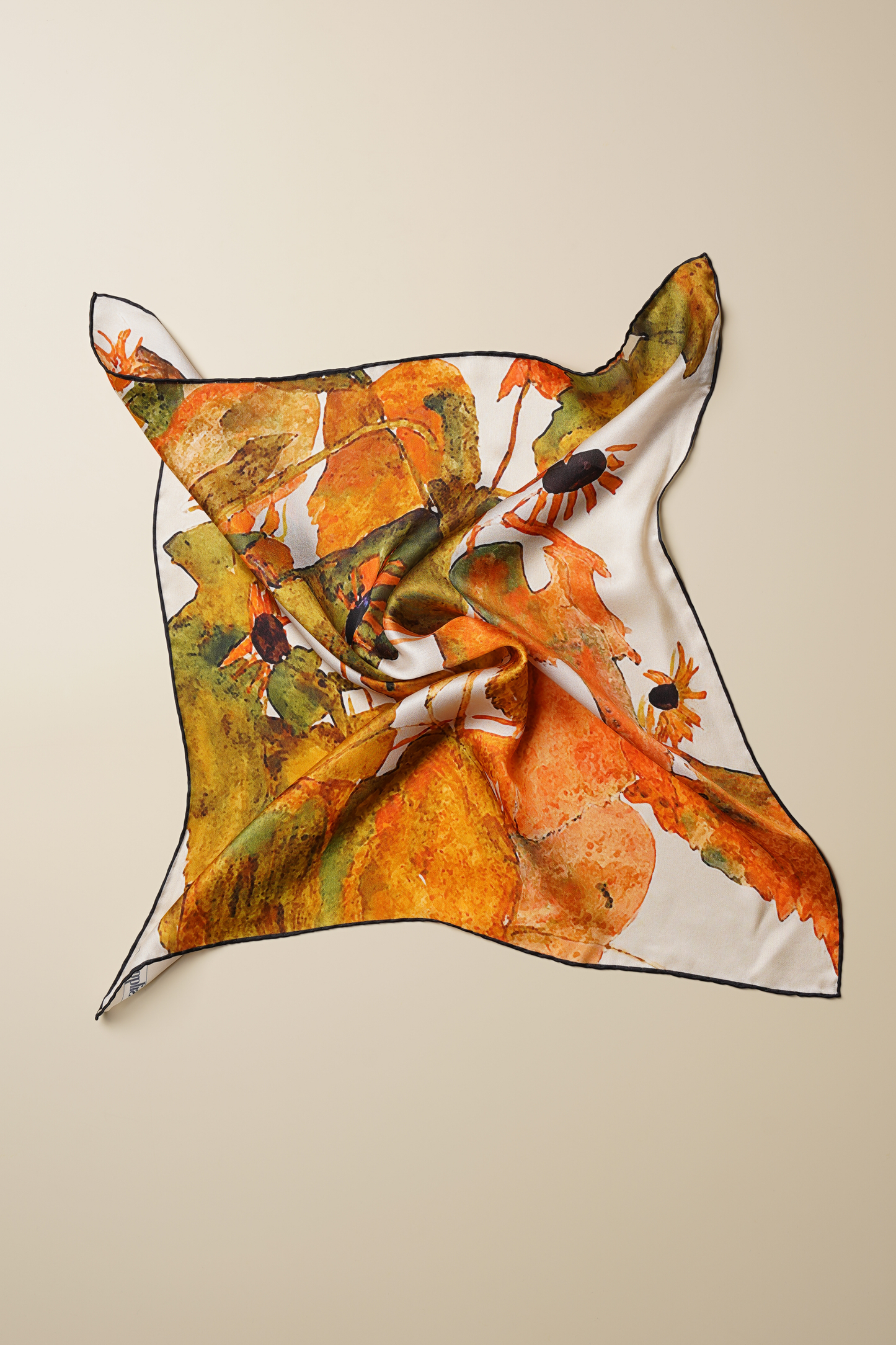 İpek Bandana Fular Art Collection-Egon Schiele (Ayçiçekleri)