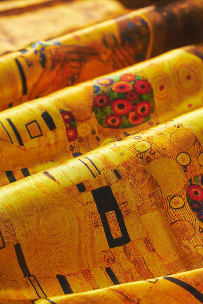 İpek Şal Fular Art Collection- Gustav Klimt (The Kiss)