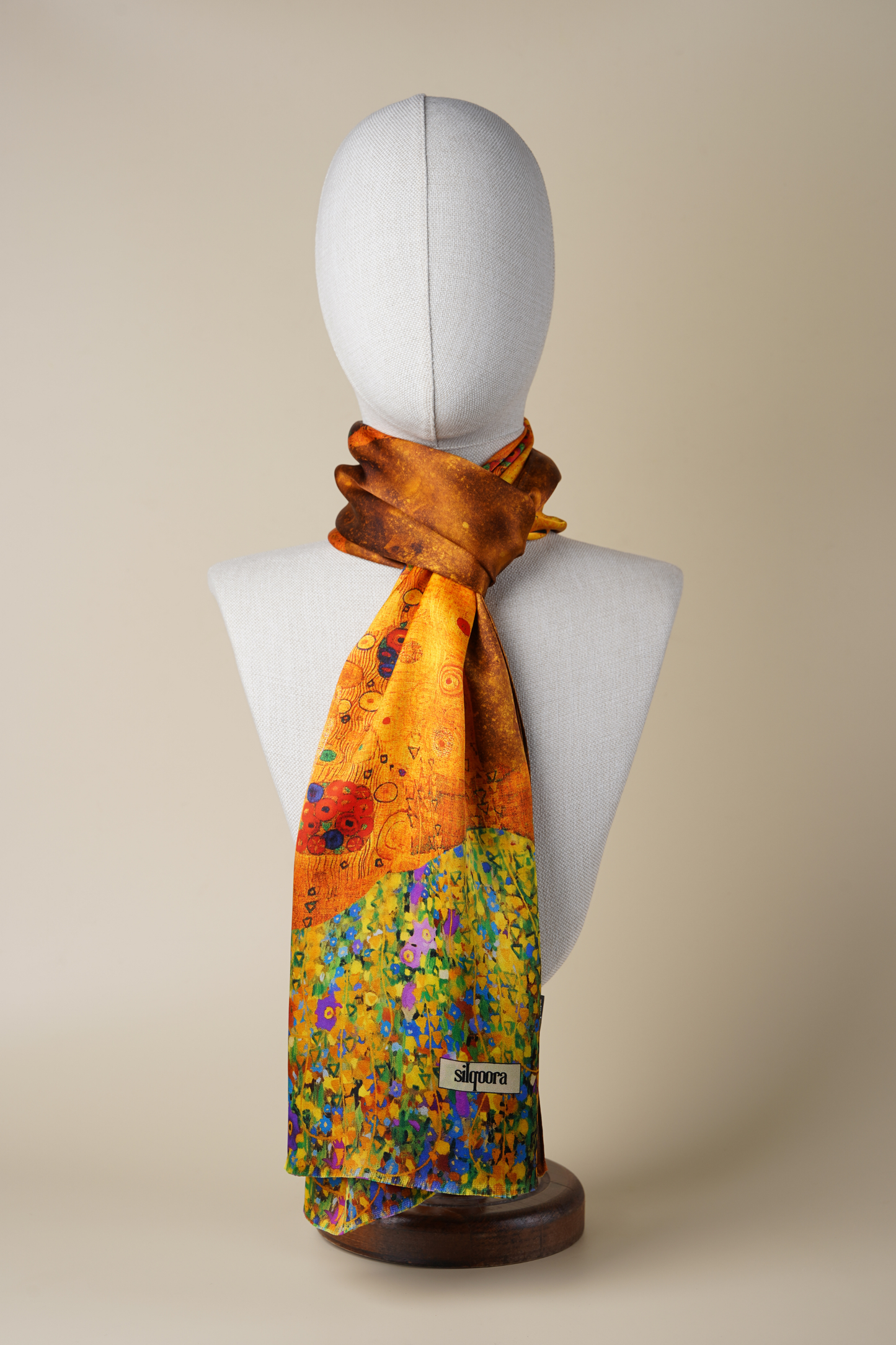 İpek Şal Fular Art Collection- Gustav Klimt (The Kiss)
