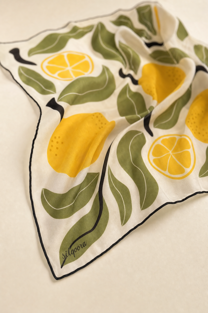 İpek Bandana Fular Yaz Collection- Mediterranean Citrus