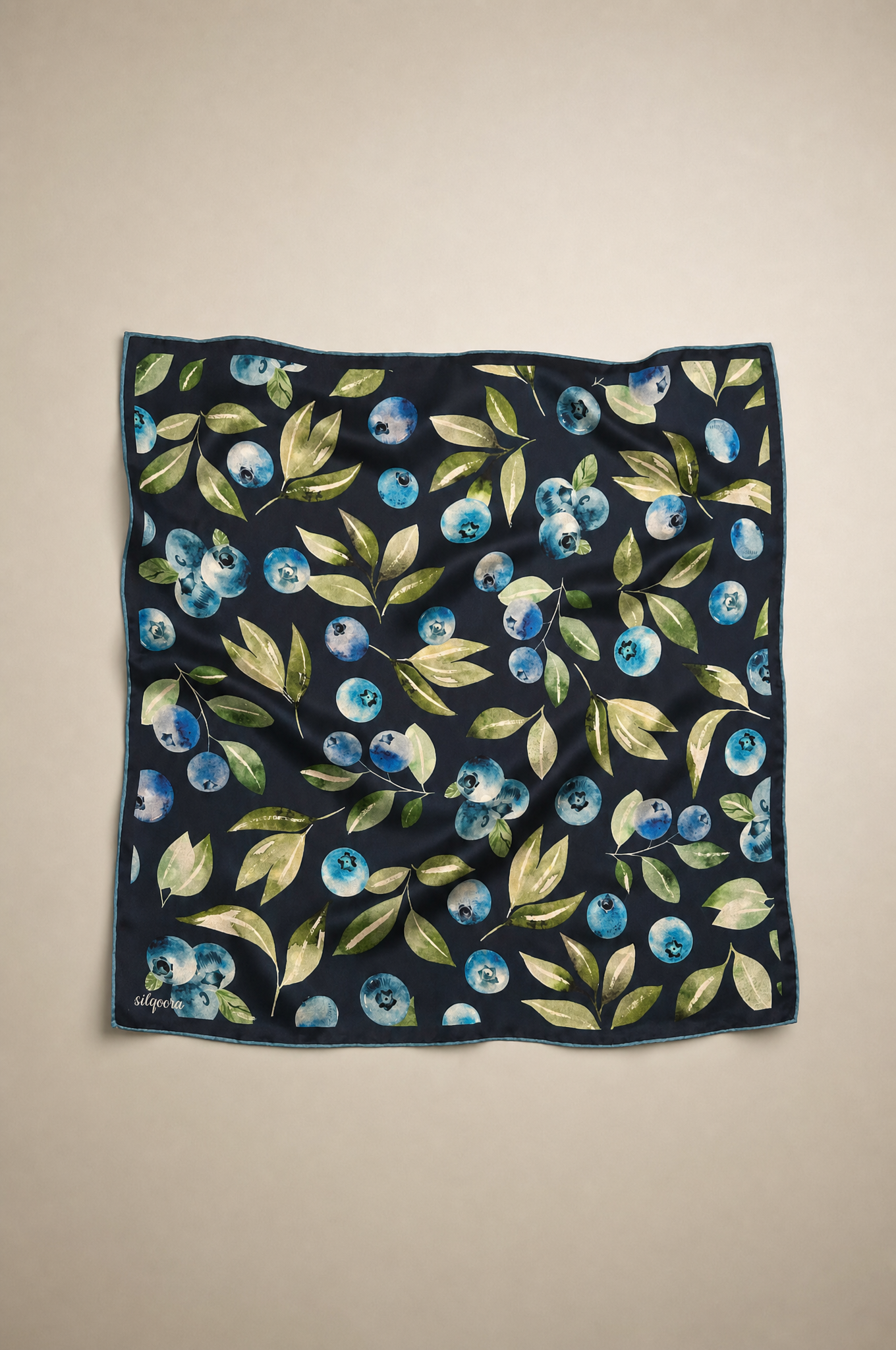İpek Bandana Fular Yaz Collection - Wild Blueberries