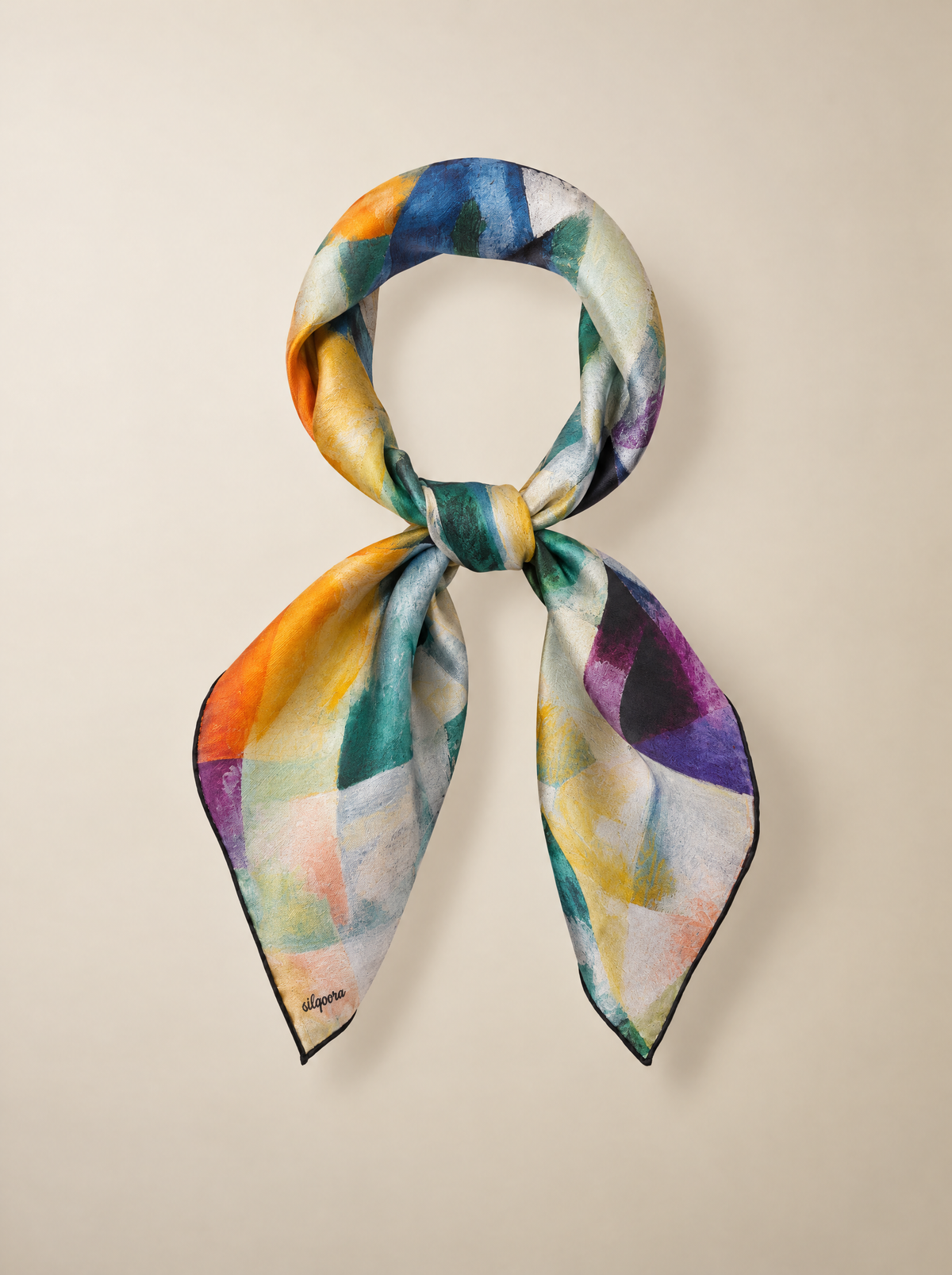 İpek Bandana Fular Art Collection-Robert Delaunay(Pencereler)