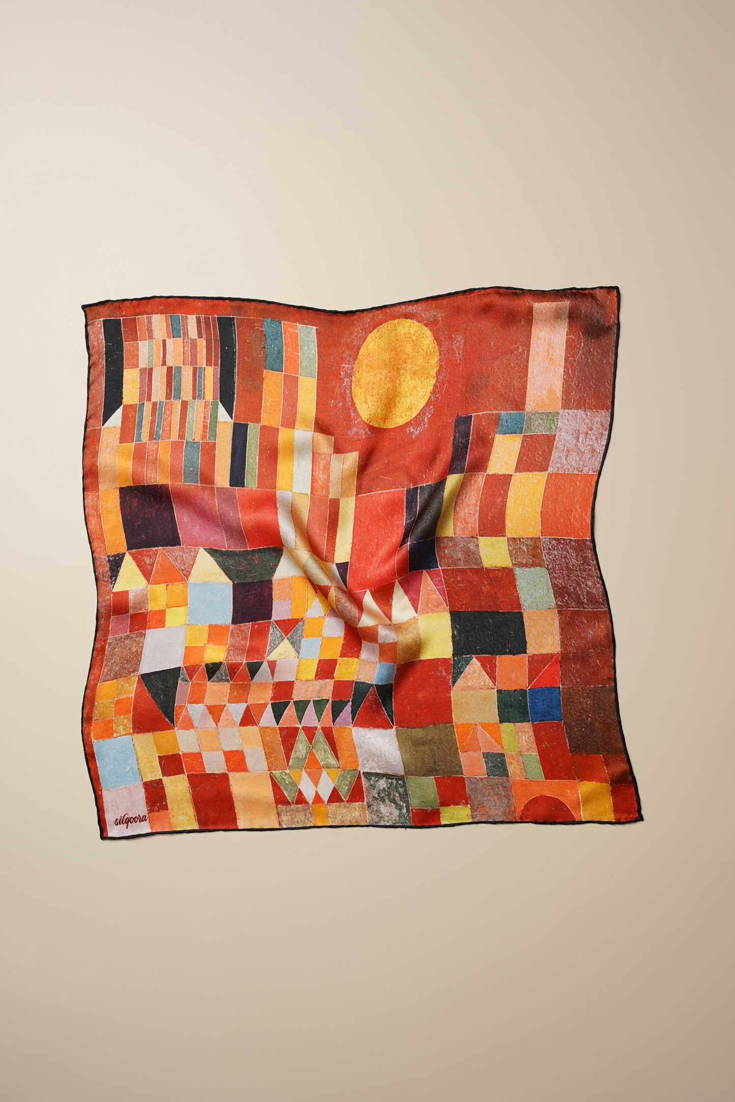 İpek Bandana Fular Art Collection-Paul Klee (Castle And Sun)
