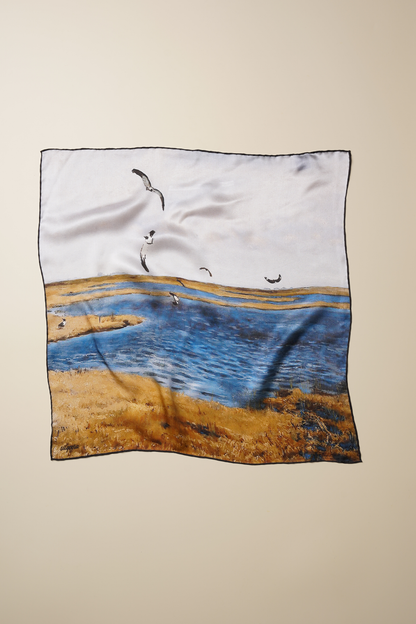 İpek Bandana Fular Art Collection-Józef Chełmoński (Martılar)