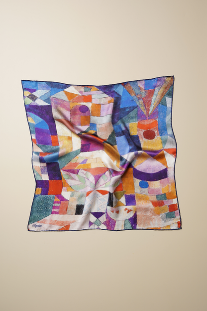 İpek Bandana Fular Art Collection-Paul Klee (A light City)