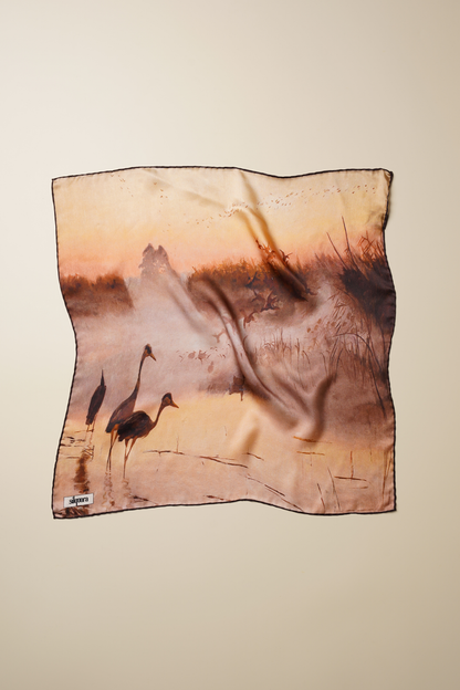 İpek Bandana Fular Art Collection-Józef Chełmoński (Turnalar)