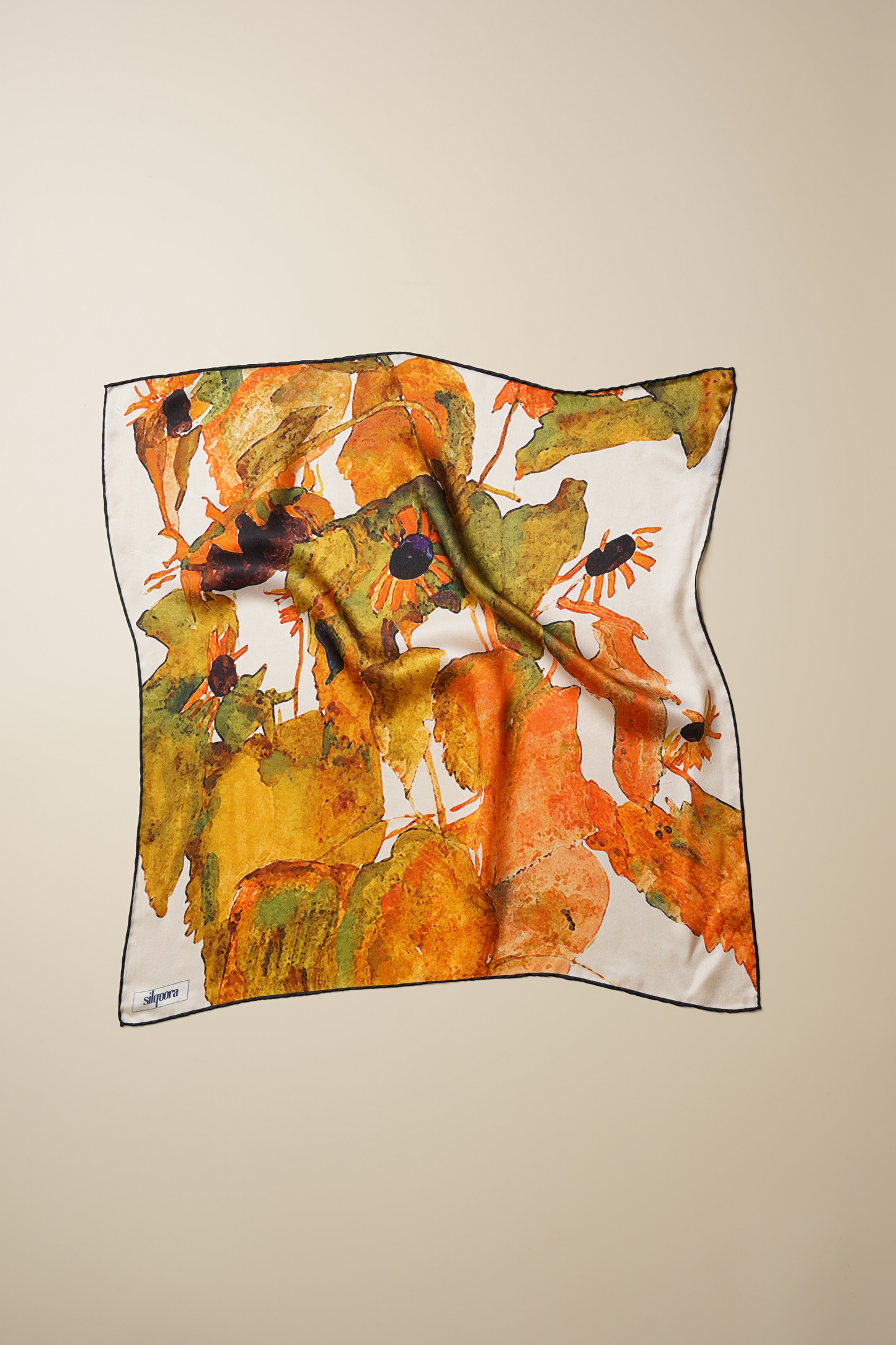 İpek Bandana Fular Art Collection-Egon Schiele (Ayçiçekleri)