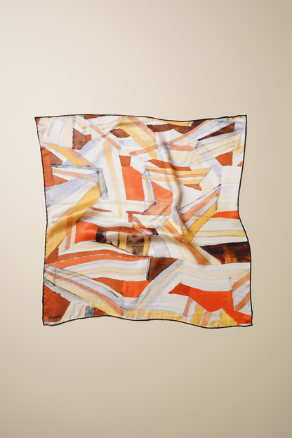 İpek Bandana Fular Art Collection-Paul Klee (Built Spaces)