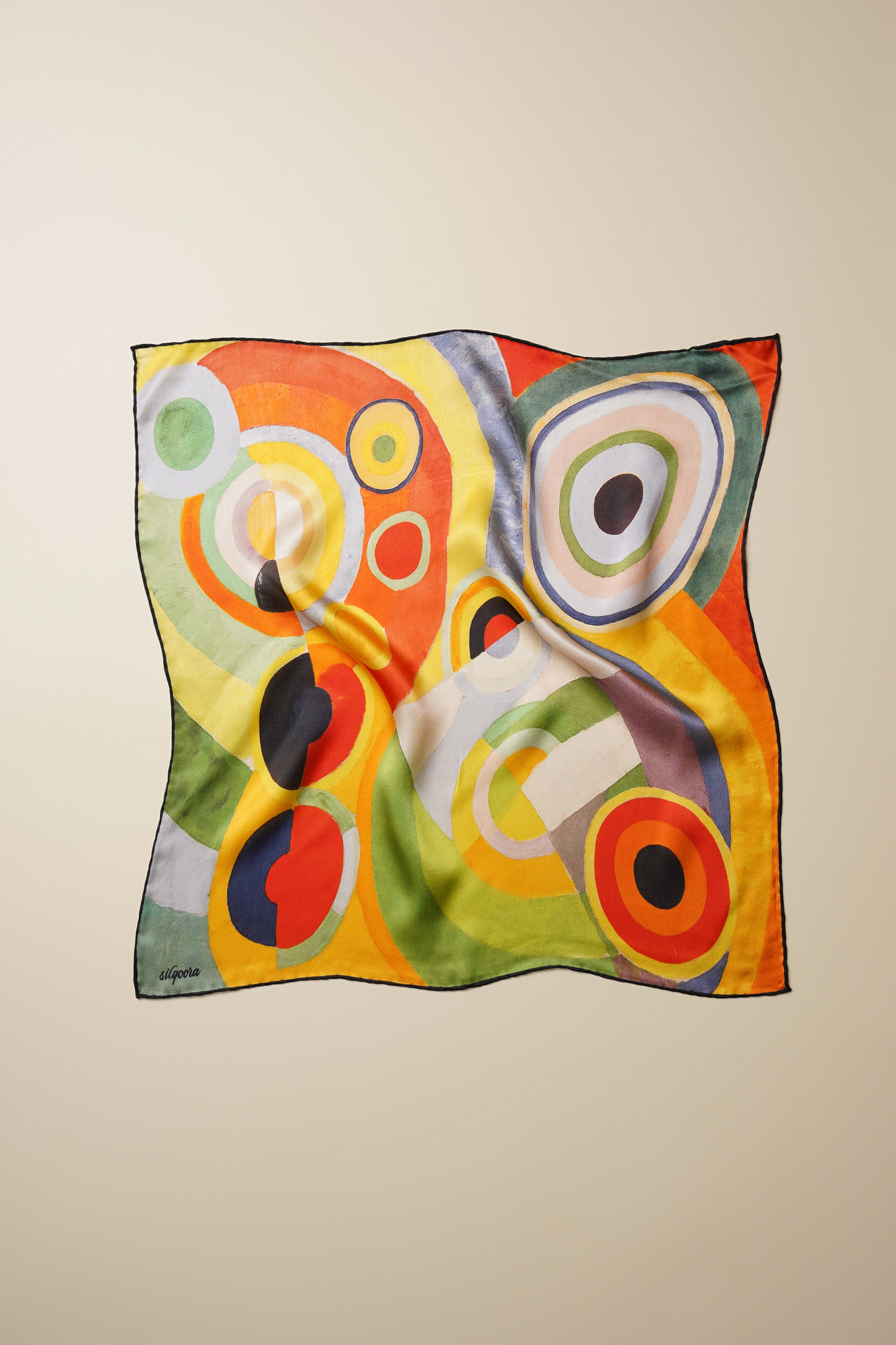 İpek Bandana Fular Art Collection-Robert Delaunay (Yaşam Sevinci)