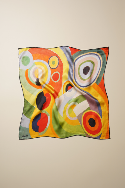 İpek Bandana Fular Art Collection-Robert Delaunay (Yaşam Sevinci)
