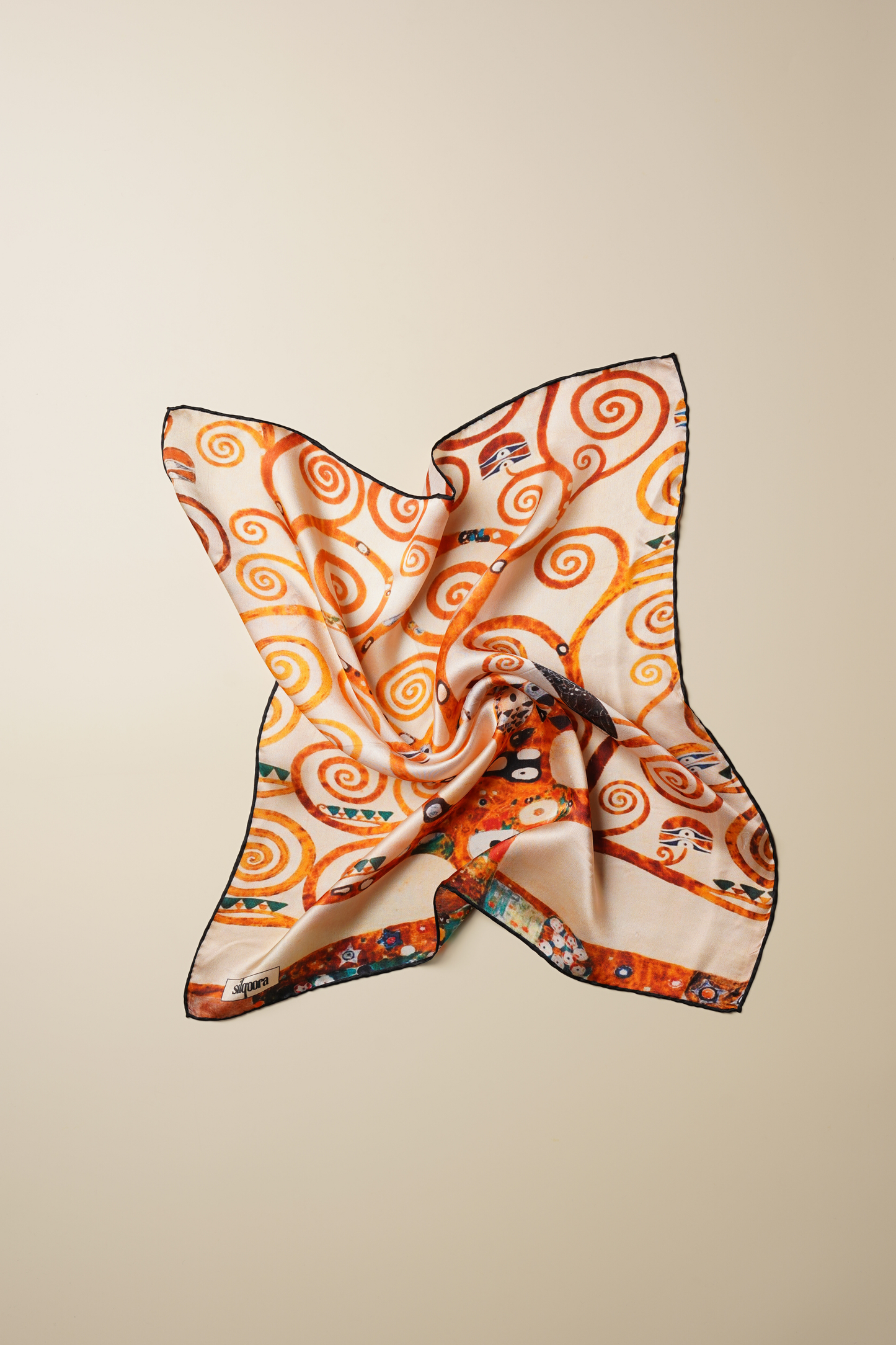 İpek Bandana Fular Art Collection-Gustav Klimt (Hayat Ağacı)