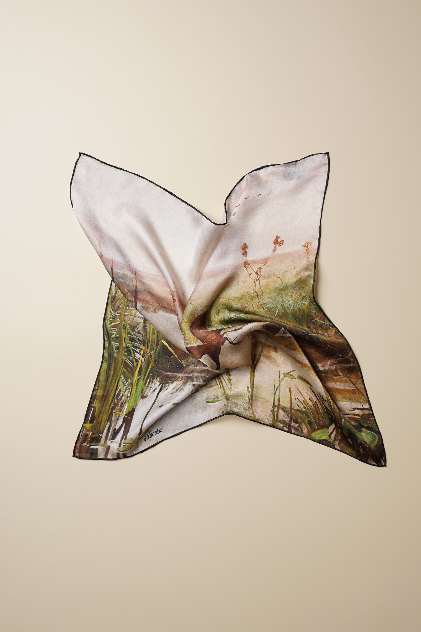 İpek Bandana Fular Art Collection-Józef Chełmoński (Kuşlar)