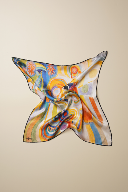 İpek Bandana Fular Art Collection-Robert Delaunay (Portekiz Güneşi)