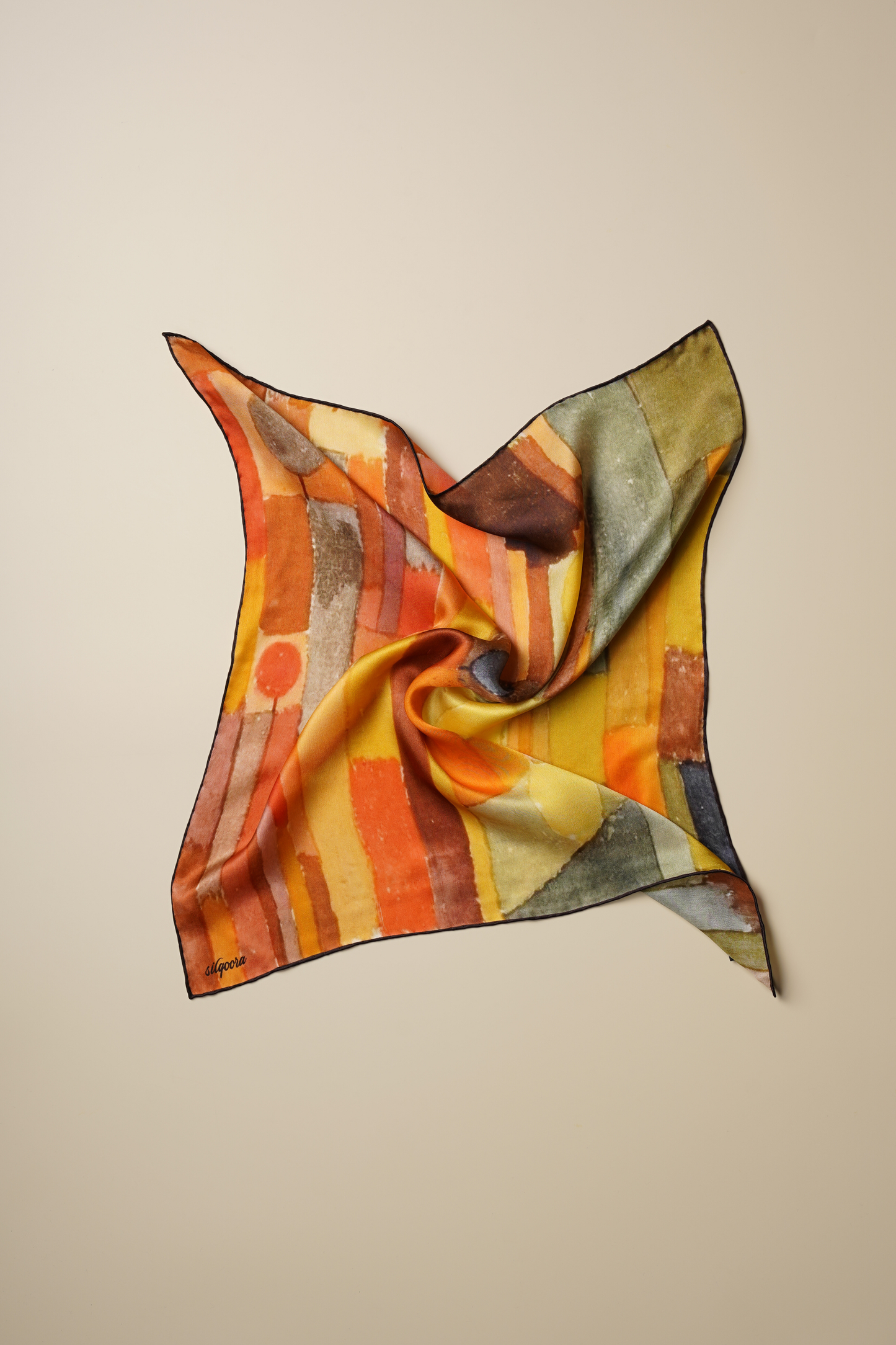 İpek Bandana Fular Art Collection-Paul Klee (Gece Çiçekleri)