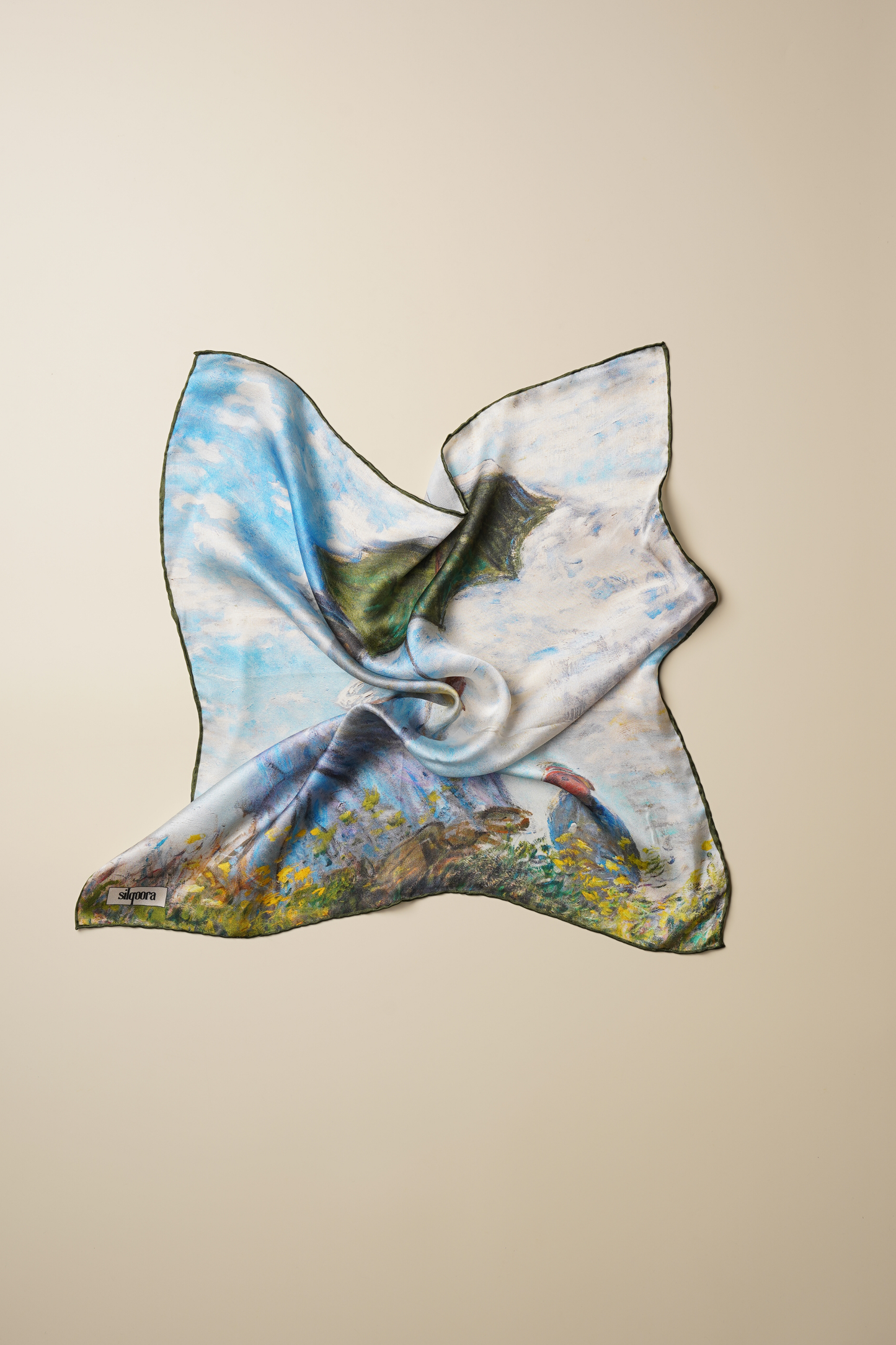 İpek Bandana Fular Art Collection - Monet (Japon Köprüsü)