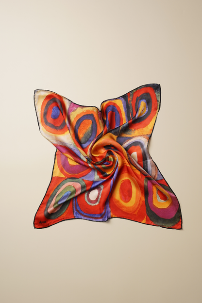 İpek Bandana Fular Art Collection- Kandinski Colors Study