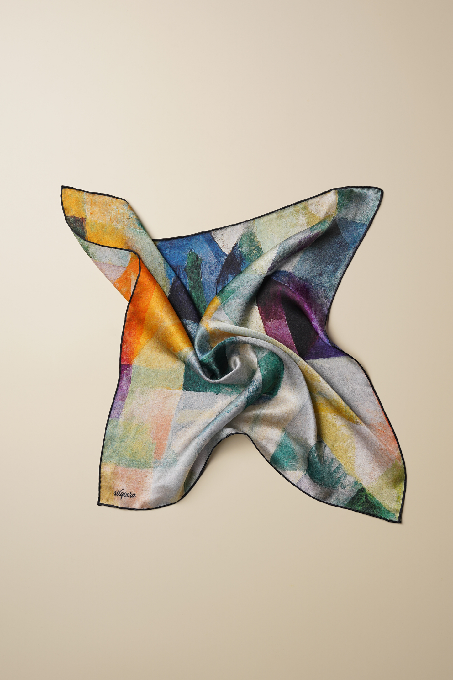 İpek Bandana Fular Art Collection-Robert Delaunay(Pencereler)
