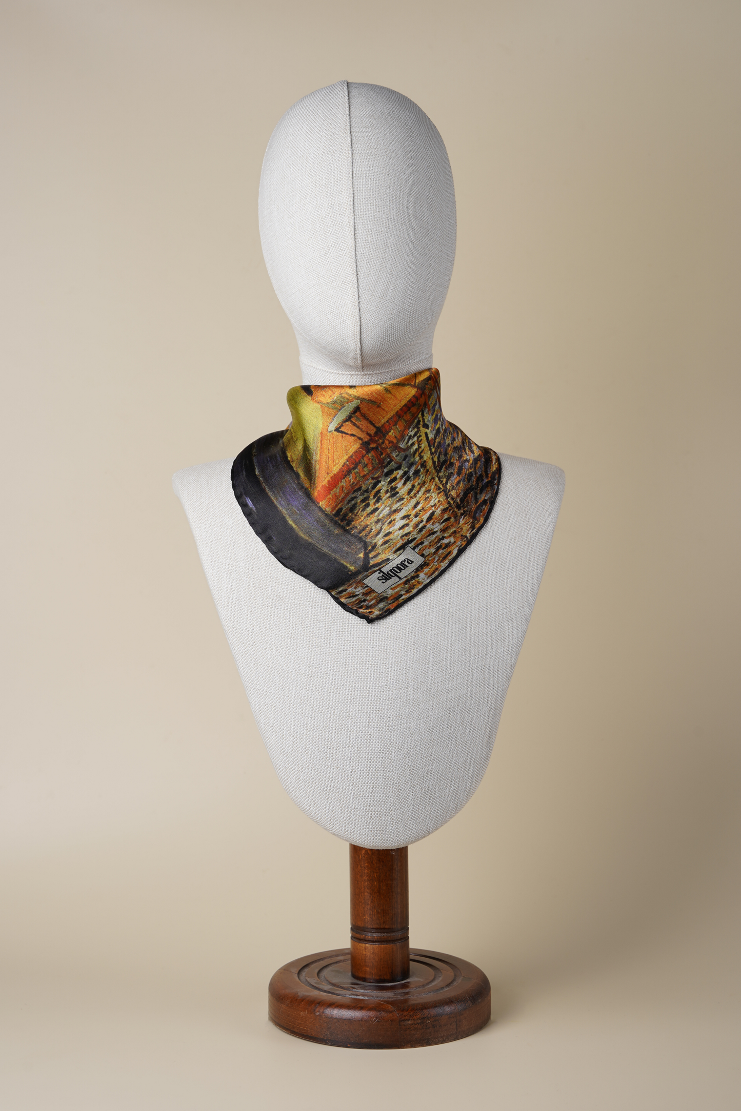 İpek Bandana Fular Art Collection-Vincent Van Gogh(Cafeler Sokağı)