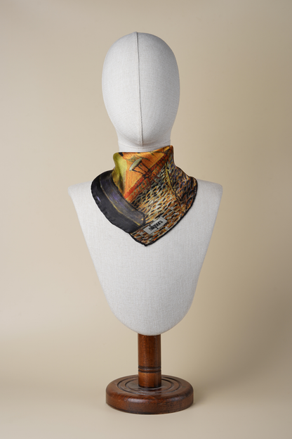 İpek Bandana Fular Art Collection-Vincent Van Gogh(Cafeler Sokağı)