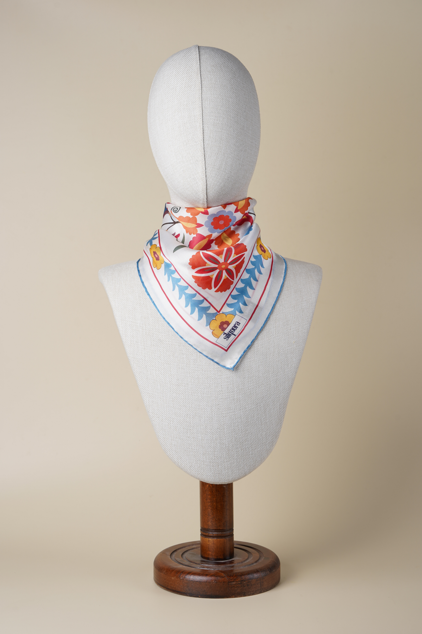 İpek Bandana Fular Art Collection-Çini (Suzani Ritual)