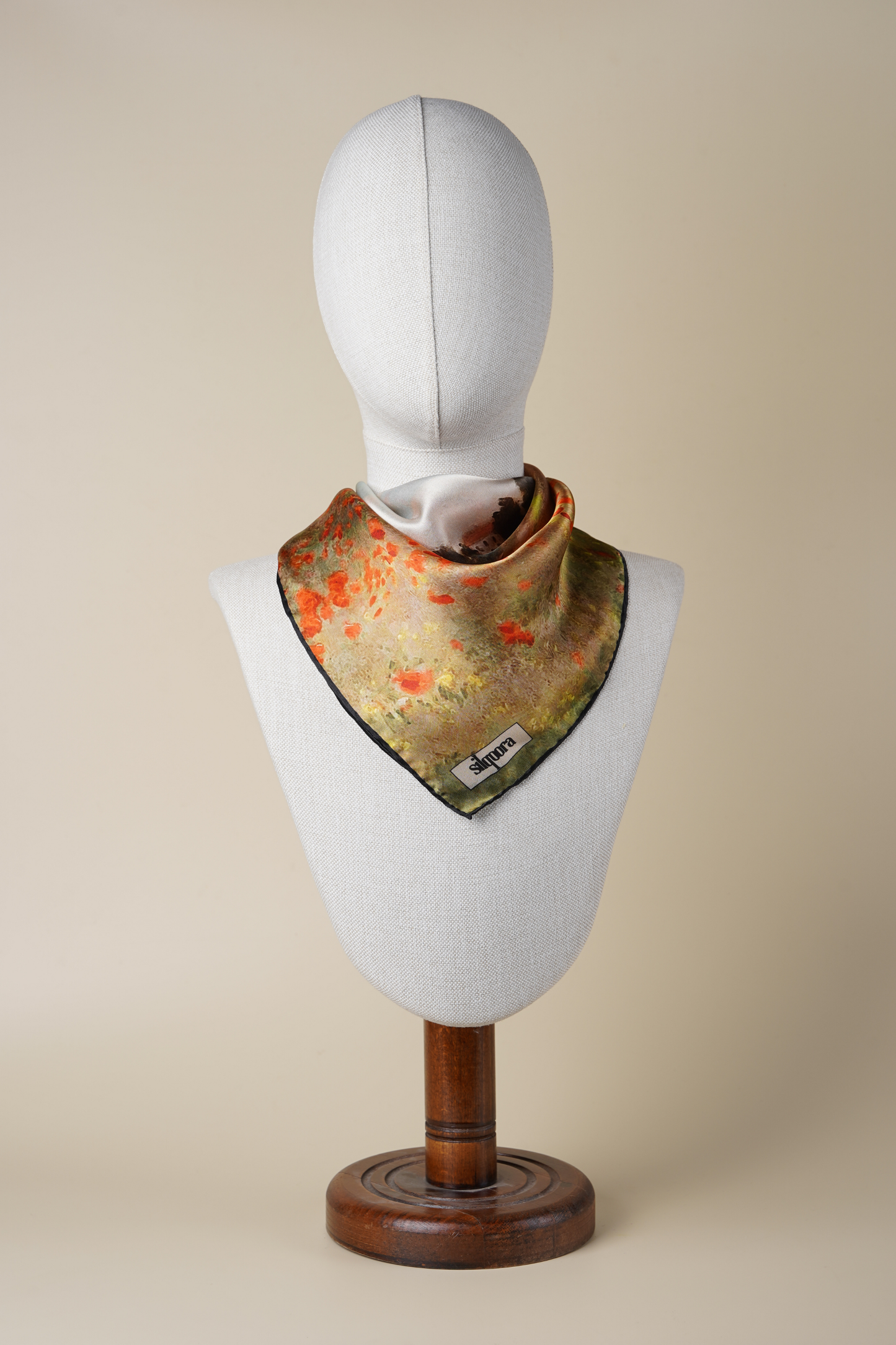 İpek Bandana Fular Art Collection-Claude Monet (Gelincikler)