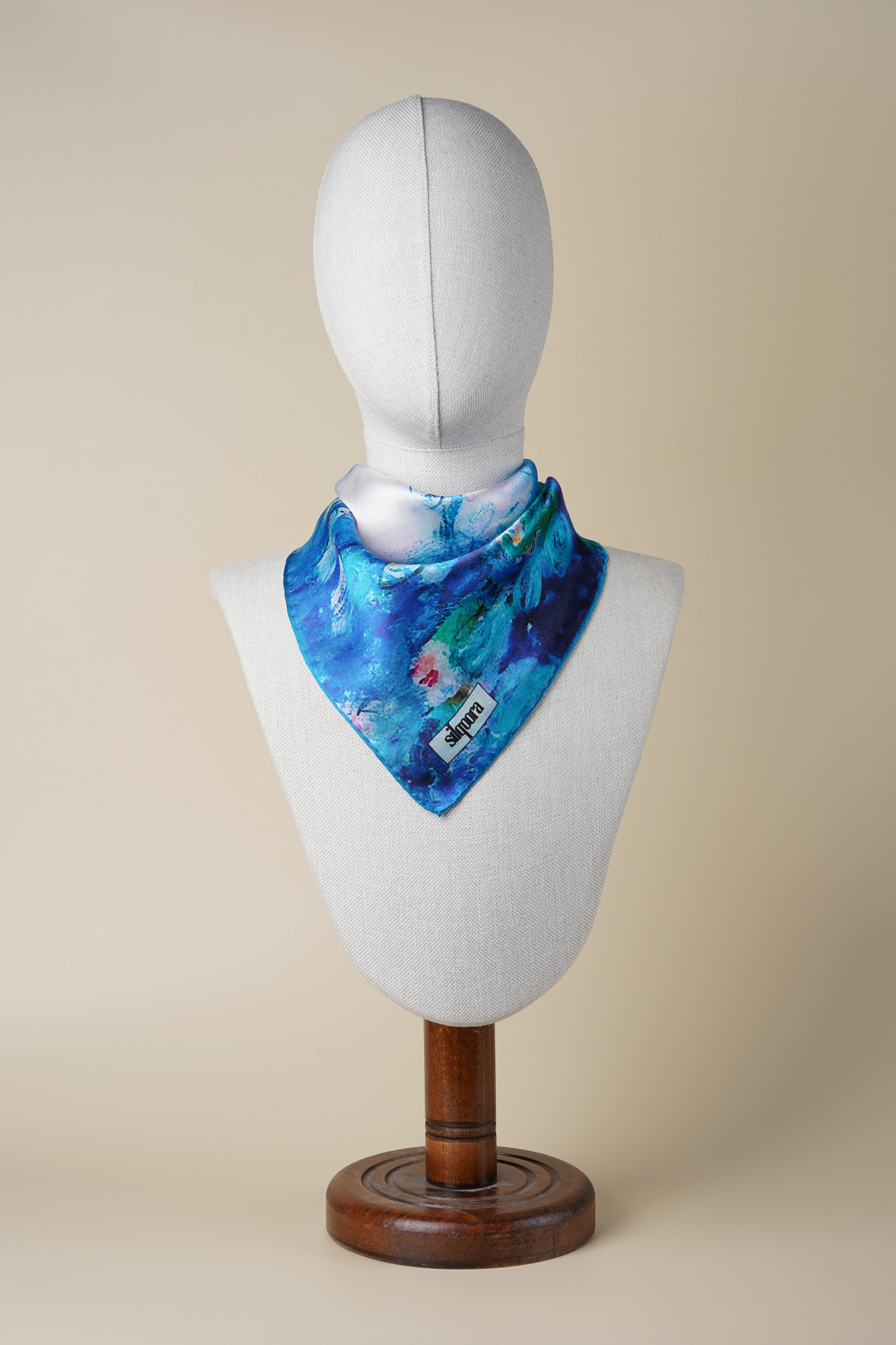İpek Bandana Fular Art Collection-Claude Monet (Nilüferler)