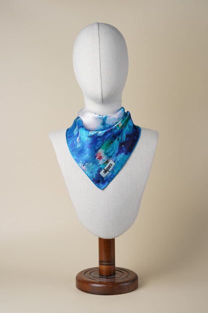 İpek Bandana Fular Art Collection-Claude Monet (Nilüferler)