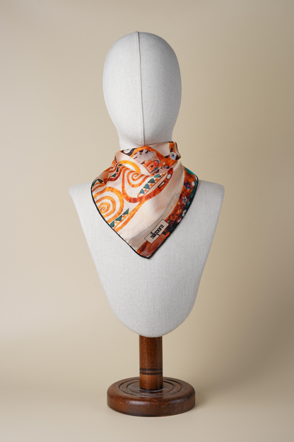İpek Bandana Fular Art Collection-Gustav Klimt (Hayat Ağacı)