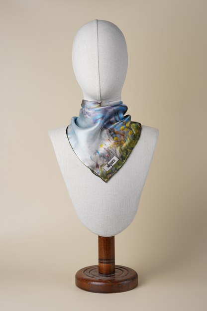 İpek Bandana Fular Art Collection - Monet (Japon Köprüsü)