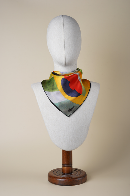 İpek Bandana Fular Art Collection-Robert Delaunay (Yaşam Sevinci)