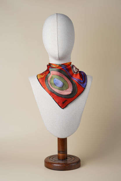 İpek Bandana Fular Art Collection- Kandinski Colors Study